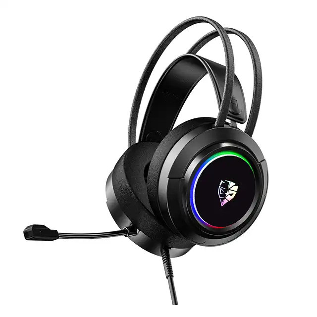 Wired USB Gaming headset with microphone RGB light